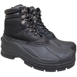 Weatherproof Vintage Men Joe Combat Duck Boots Size US 11M Black